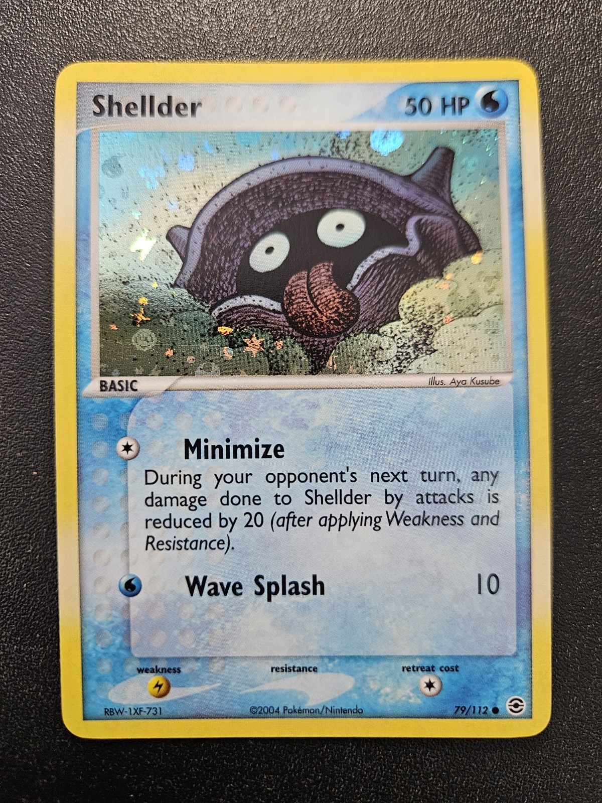 Pokemon FireRed LeafGreen Shellder Reverse Holo 79/112 NEAR MINT