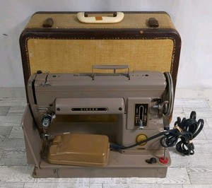 Vintage Singer 301A Sewing Machine W/Foot Pedal & Original Case for Repair
