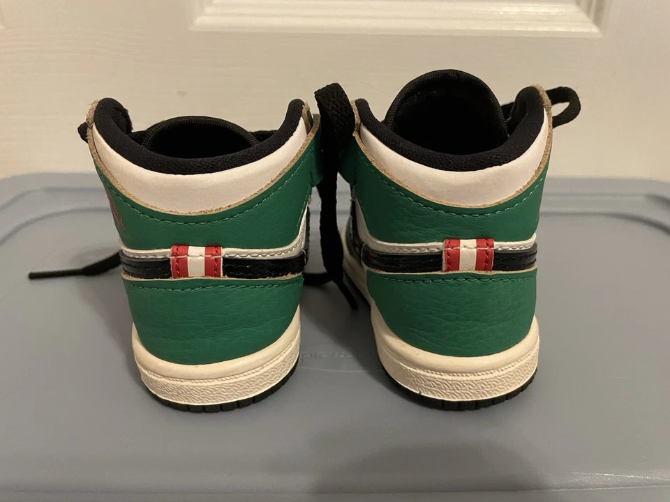 Nike Air Jordan 1 Retro Alto Verde Suerte Bebé Niño Zapatos Talla 3C CU0450-300 Foto 4 de 4