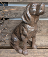 ❤️ SchöNer GroßEr Hund Gusseisen Nostalgie Antiklook Landhaus Tierfigur ❤️
