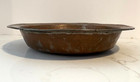 Large Vintage Middle Eastern Tinned Copper Bowl Hand Hammered  12 1/2" x 2 1/4" — photo 6