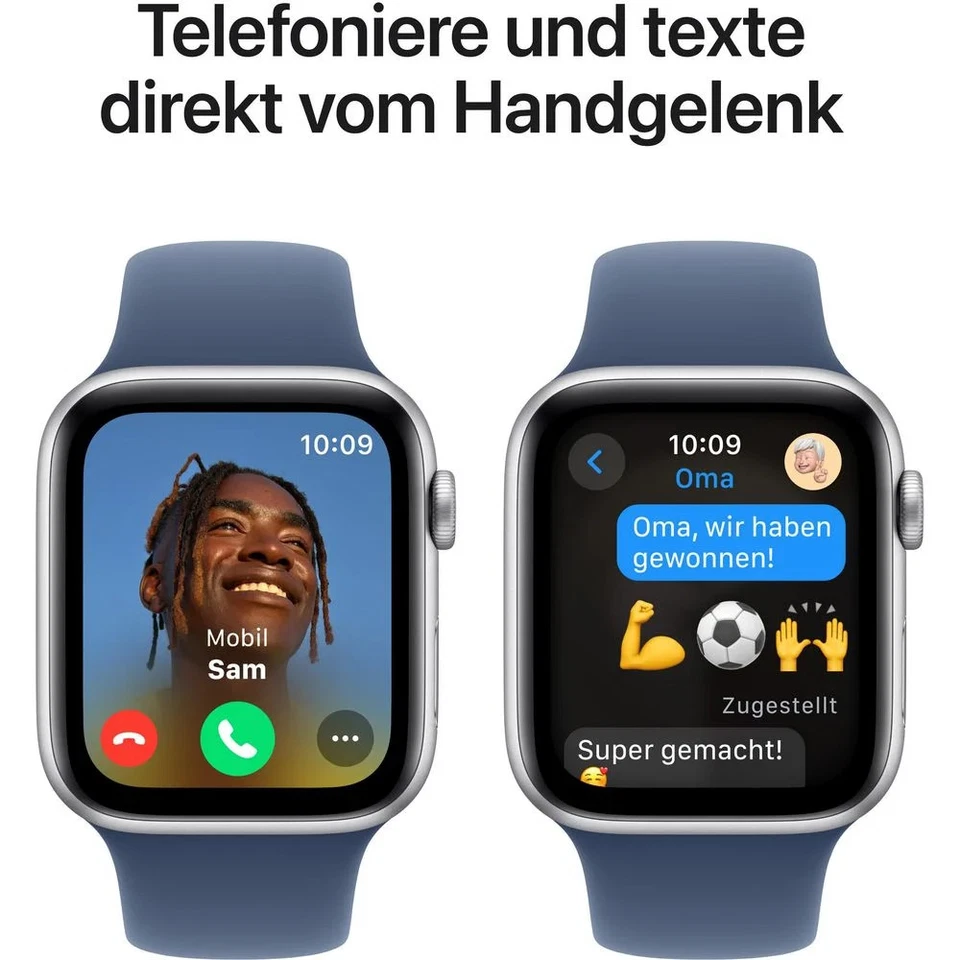Apple Smartwatch Watch SE 44 mm Silber WLAN GPS OLED, Foto 3 von 5