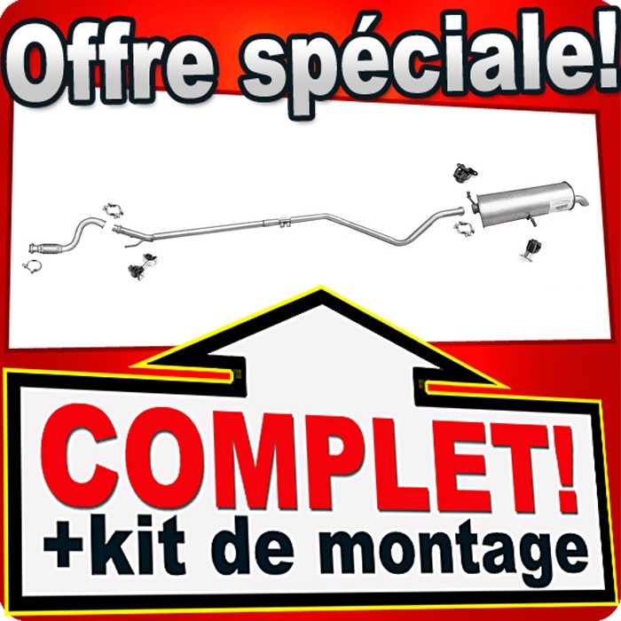 Tuyau et silencieux d'échappement pour Citroën C4 1.6 HDi pour stopper les fuites de gaz