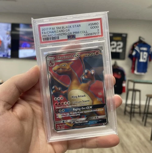 PSA 2 Charizard GX Pokemon Sun & Moon Black Star Promo SM60 ?PSA 1 Contender?