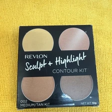 Revlon Sculpt Highlight Contour Kit 0.35 Oz 002 Medium Tan NIB