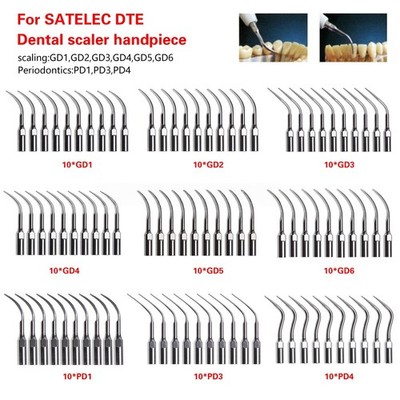 10Pcs Scaling Perio Dental Ultraschall-Scaler-Spitzen für EMS Woodpeck Handpiece