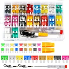 Efficient Car Fuses Assortment Kit 306Pcs with Fuse Puller and Circuit Tester