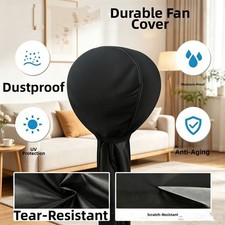 Waterproof Dustproof Tear Resistant Fan Cover for Indoor For Office Bedroom Use