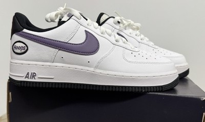 Nike Air Force 1  07 LV8 White Canyon Purple Black DH7440-100 Size 8.5 Men
