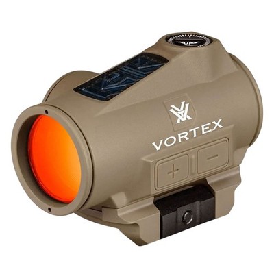 VORTEX Crossfire II 2 MOA Solar Red Dot Tan Sight (CF2-RD2-SLR-T)