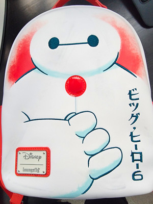 Loungefly Disney Big Hero 6 Baymax Mini Backpack Bag White/Red