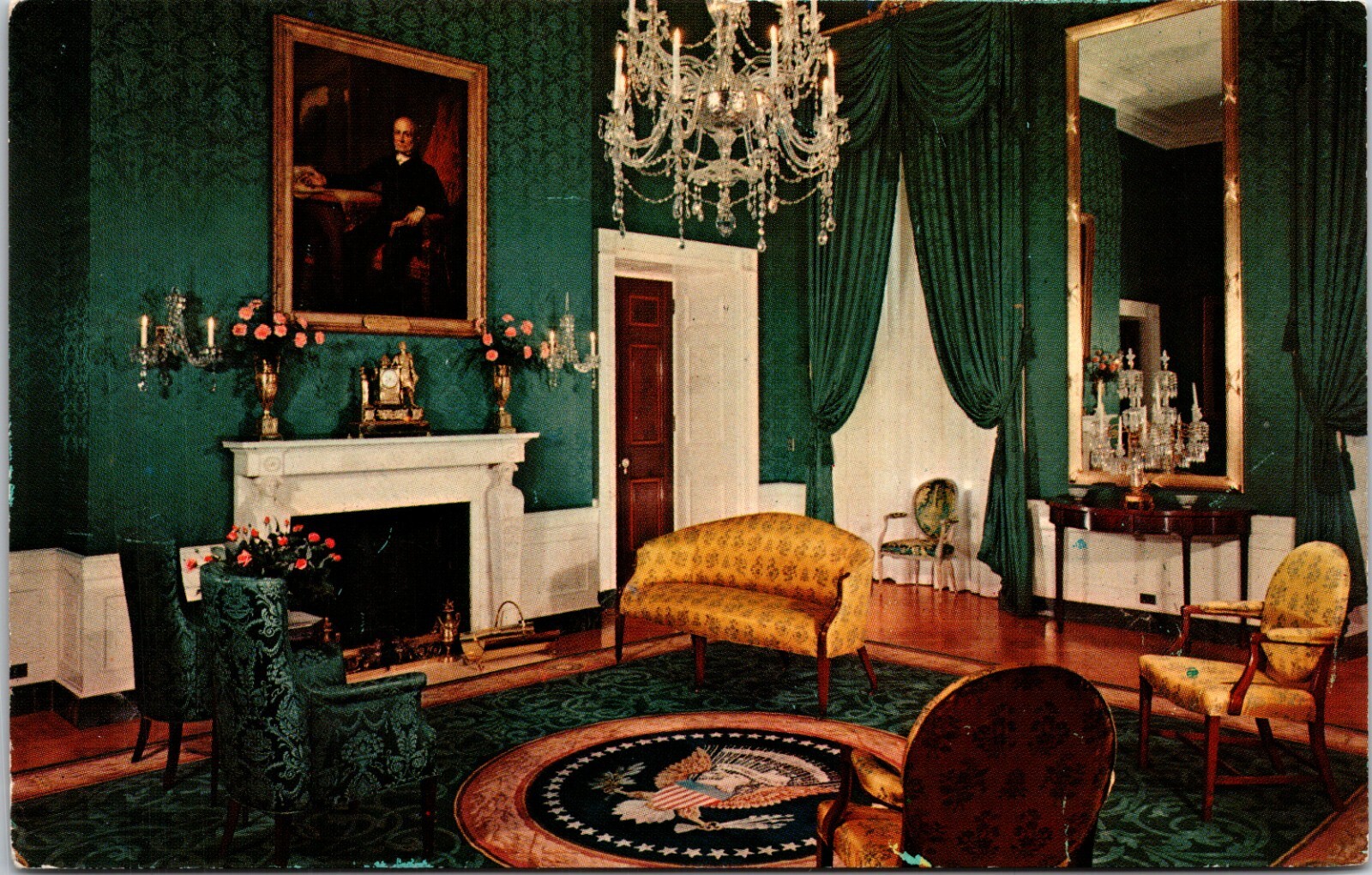 The White House Green Room Washington D.C. unp vtg Postcard A2 | eBay