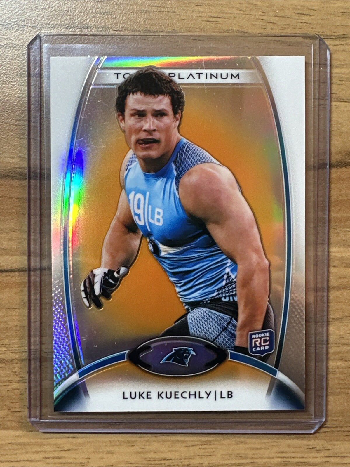 Luke Kuechly Topps Platinum #137 Orange Refractor