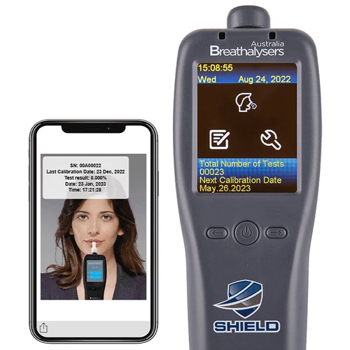 Breathalyzer. Alcohol Tester. Breath Test. SHIELD Identity Workplace. EXPRESS - Picture 1 of 15