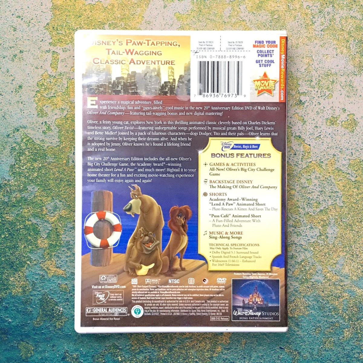 Walt Disney Oliver and Company (20th Anniversary Edition) DVD 2009