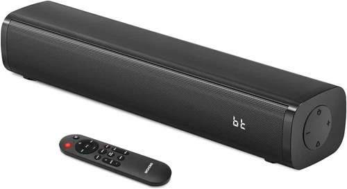 Wohome 2.1Ch Small Sound Bars for TV with 6 Levels Voice Enhancement, Built-In S