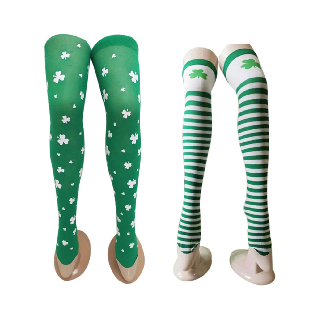 2 Pairs Men and Women Knee High Socks St. Patricks Day Stockings eBay