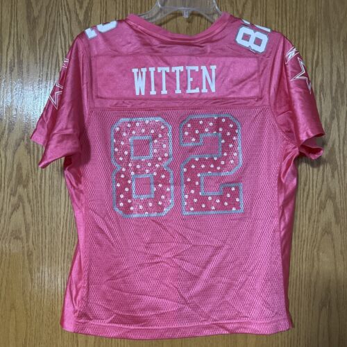 Reebok NFL Jason Witten #82 Dallas Cowboys Football Jersey Women’s L Pink, T82 - Picture 2 of 16