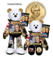 Andrew Jackson Dollar Coin bear 7 President in series of 36 OUR LAST ONES