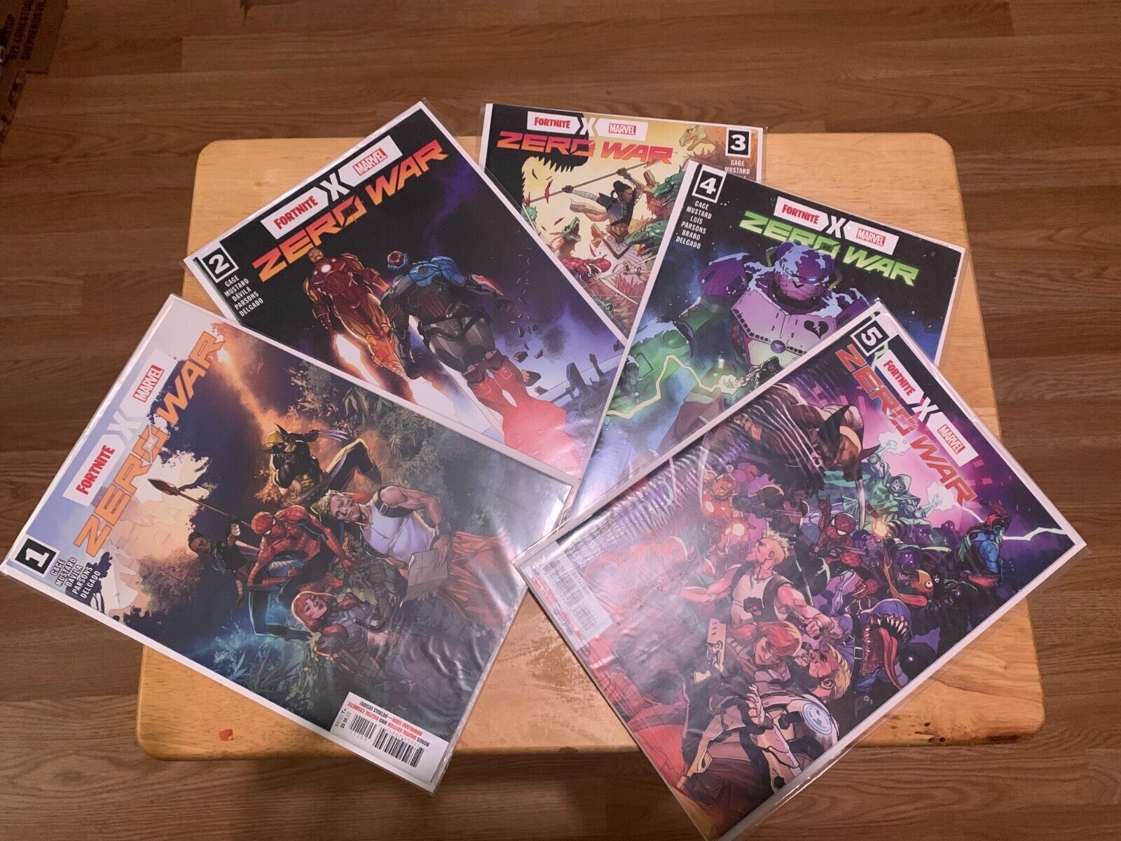 Fortnite X Marvel Zero War 1-5 Complete Set Sealed W Codes Comic Lot  Collection