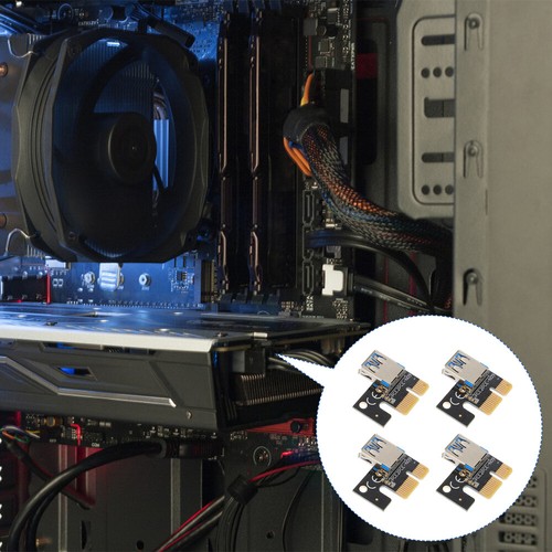 4 Pcs Carte D'adaptateur USB Vers PCI-E Cartes Adaptateurs Minières - Photo 10/12