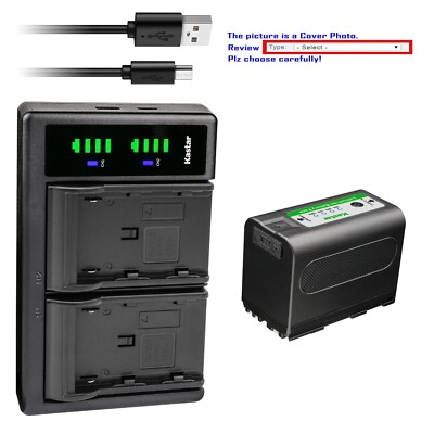 Kastar Battery LTD2 USB Charger for Canon ES5000 ES6000 ES6500V ES7000ES ES7000V