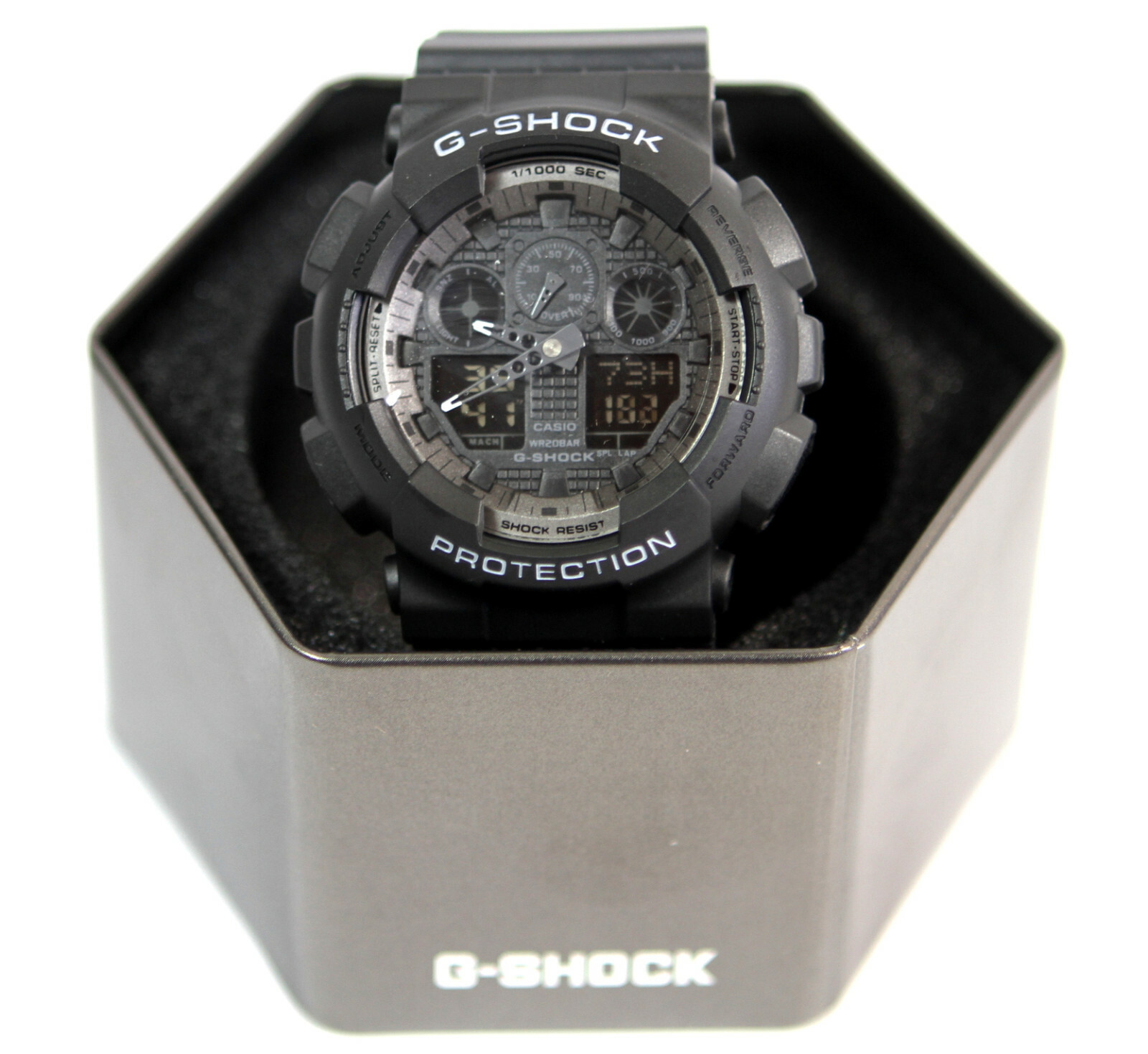 Flipper vertaling kaart Casio G-Shock GA-100-1A2DR Analog-Digital Wrist Watch for Men for sale  online | eBay