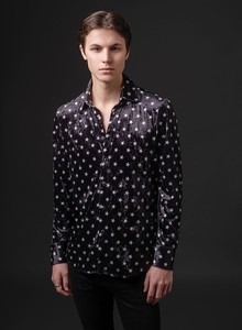camisa de terciopelo hombre