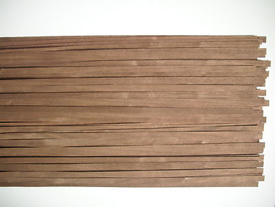 30 Holzleisten amer. Nußbaum  1000 x 10 x 0,6 mm