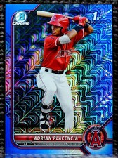 ADRIAN PLACENCIA  -  2022 BOWMAN CHROME MEGA BOX PROSPECT BLUE REFRACTOR #BCP205