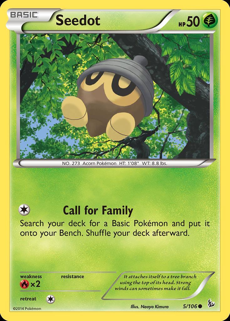 Pokemon Seedot (5/109) Flashfire LP