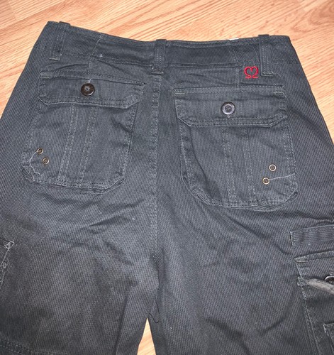 Simma Cargo Shorts Mens Size 32 Dark Green Pin Stripe Excellent Condition - 第 8/11 張圖片