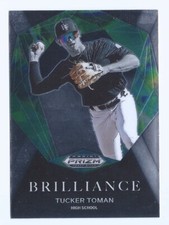 2022 Prizm Draft Picks Baseball Brilliance Silver BR-TT Tucker Toman