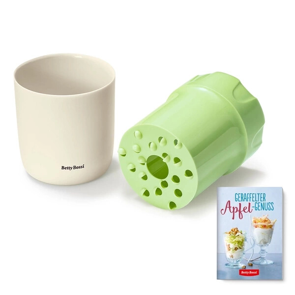 BETTY BOSSI Apfel-Reibe aus Kunststoff Grün Äpfel Spülmaschinengeeignet