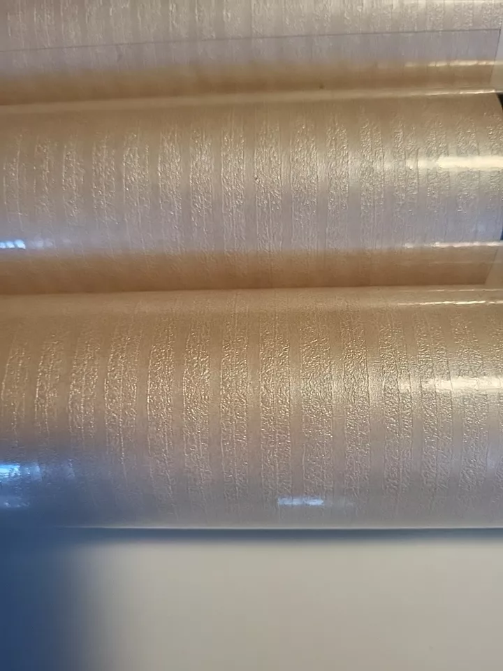 Norwall Wallpaper 5 Rolls Retro Pattern Vinyl NOS Creamy Pearl Beautiful Mint - Image 4 of 4