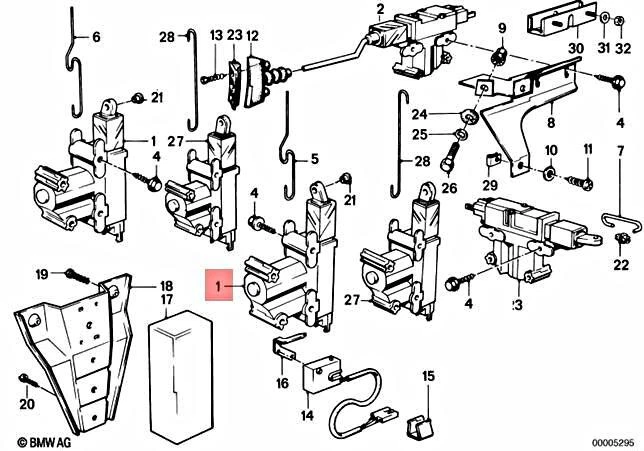 Genuine BMW M3 E30 316i 318i 318is 320i Actuator For Front Door 
