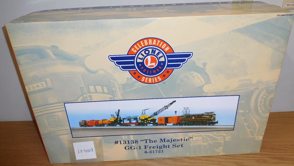 LIONEL 6-31721 MAJESTIC GG-1 #13138 SET BOX ONLY POSTWAR CELEBRATION NO TRAINS - Image 4 of 4