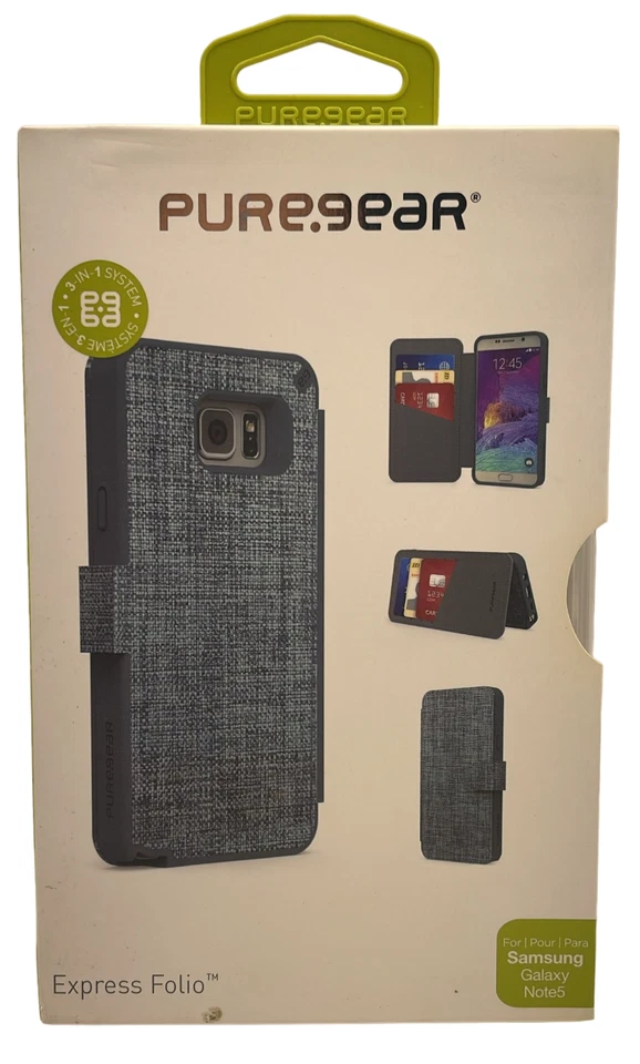 PureGear Express Folio Wallet Case for Samsung Galaxy Note 5, Denim Blue - Image 2 of 4