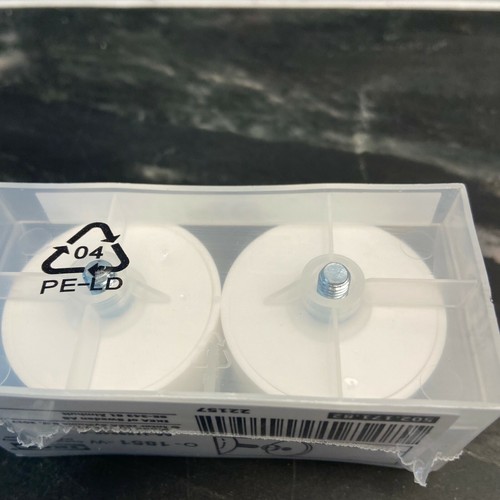 2 packs New IKEA RAFFIG Bracket Finials 1 Pair Curtain Rod Screw End