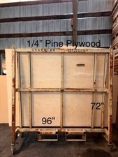 72" x 96" x 2 1/2" Thick, 1/4" Pine Plywood Panel