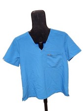 FIGS Technical Collection Size Medium Blue Scrub Top. Threads For Threads.