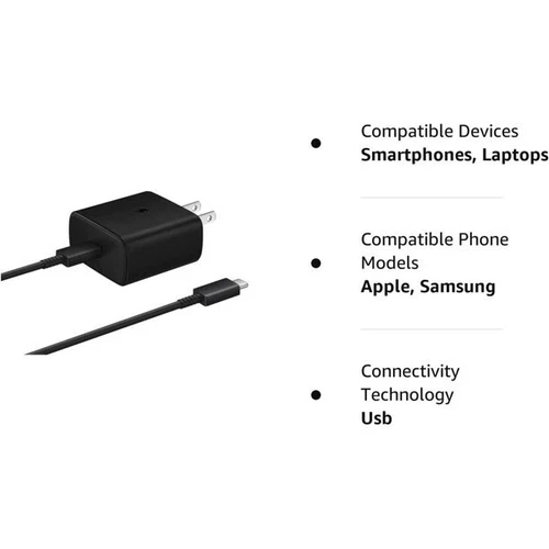 Chargeur Rapide Original Samsung 25W Prise USB-C Type C S21 S22 S23 Ultra Note 20 5G - Photo 22 sur 46