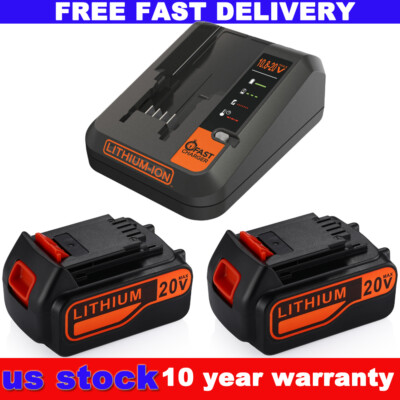 20V 4Ah /6Ah For Black and Decker 20 Volt Lithium Battery LBXR20 LST220 LBX20 US