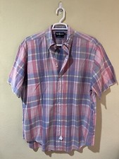 Polo Ralph Lauren Multi Color Plaid Short Sleeve Button Down Shirt Men Sz XL M5