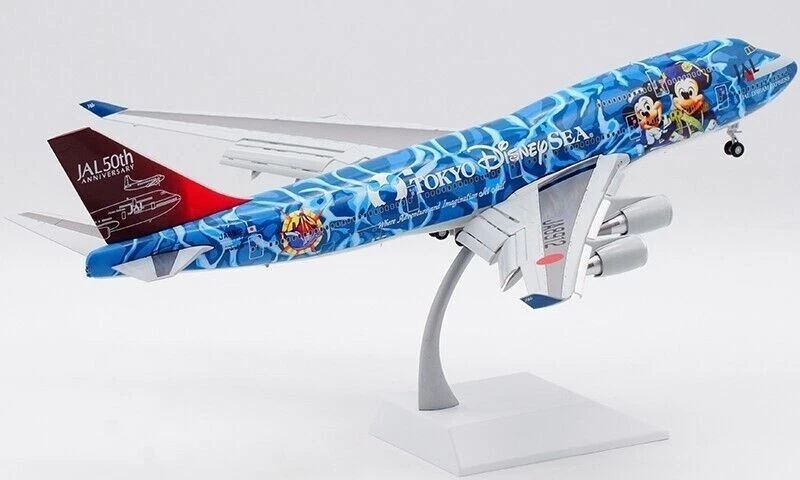 JC WINGS JAPAN AIRLINES B747-400 TOKYO DISNEY FLAPS DOWN 1:200 BBOX2530 IN STOCK