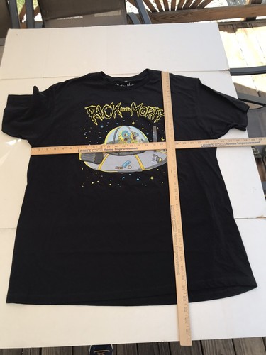 Rick & Morty Black T-Shirt Short Sleeve Cotton-blend graphic Size XXL New - Picture 4 of 6