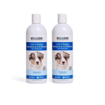Well & Good Tear Free Puppy Shampoo and Conditioner - Lot of two