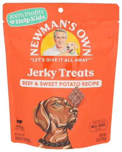 Newman's Own Dog Treat Beef Jerky Beef Sweet Potato 5 oz Pack of 6