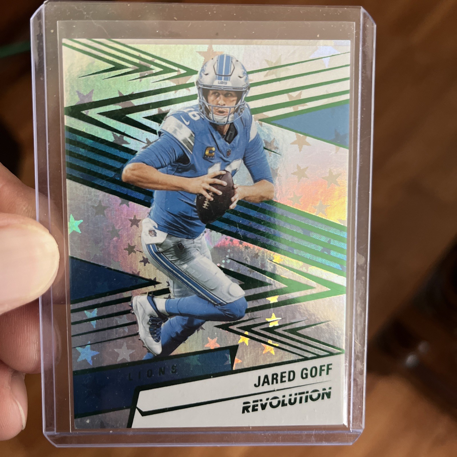 2025 Panini Revolution - Jared Goff #64 Green Astro /699
