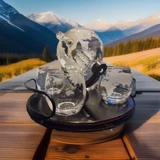 The Wine Savant Sailing Vessel Inside With Four Glasses Decanter Set